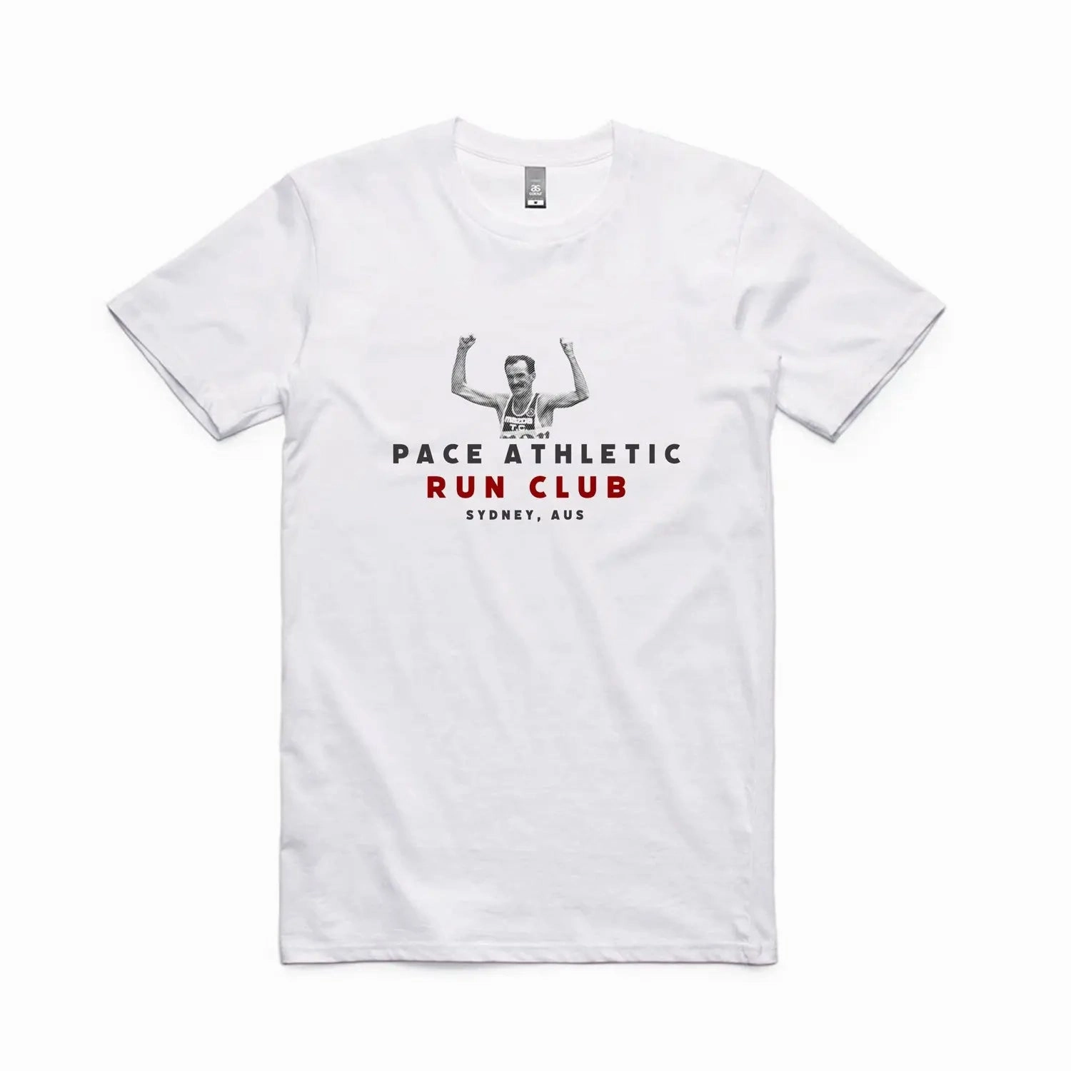 Mens Pace Athletic Run Club - Deeks Tee - White
