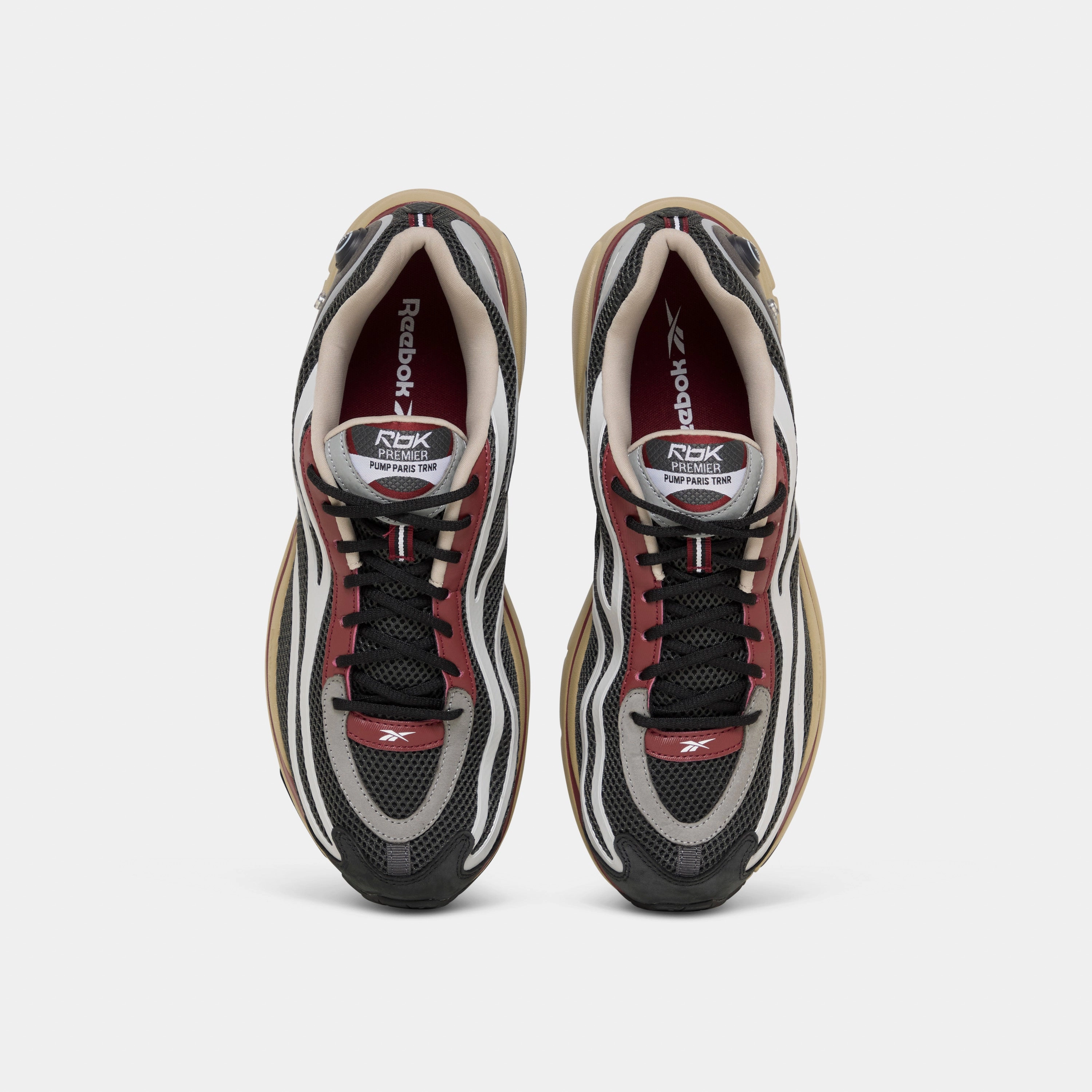 Premier Pump Paris Trainer Grey 6/Grey 1/Rich Maroon