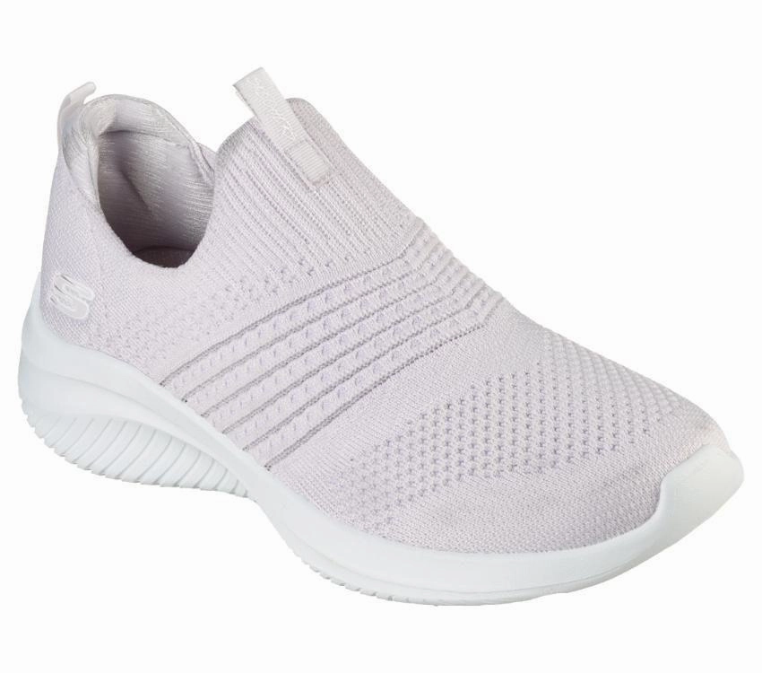 SKECHERS WOMEN'S ULTRA FLEX 3.0 CLASSY CHARM PINK/WHITE WALKING SHOE