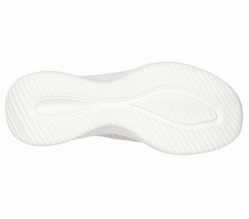 SKECHERS WOMEN'S ULTRA FLEX 3.0 CLASSY CHARM PINK/WHITE WALKING SHOE