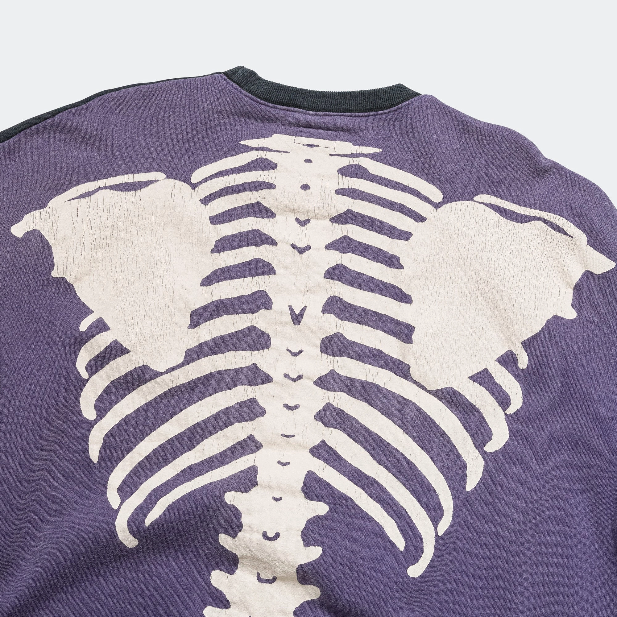 SWT Knit 2Tones Remake BIG SWT (BONE) - BLKxPurple