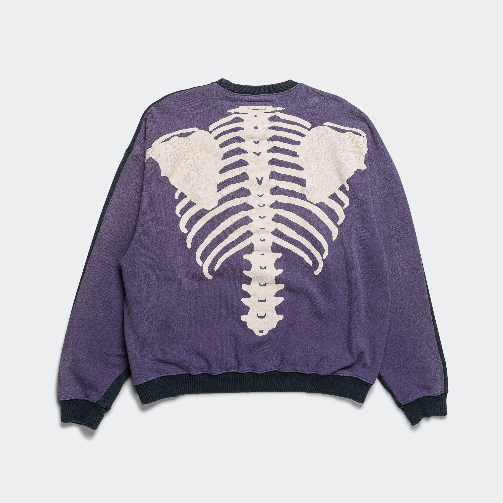 SWT Knit 2Tones Remake BIG SWT (BONE) - BLKxPurple