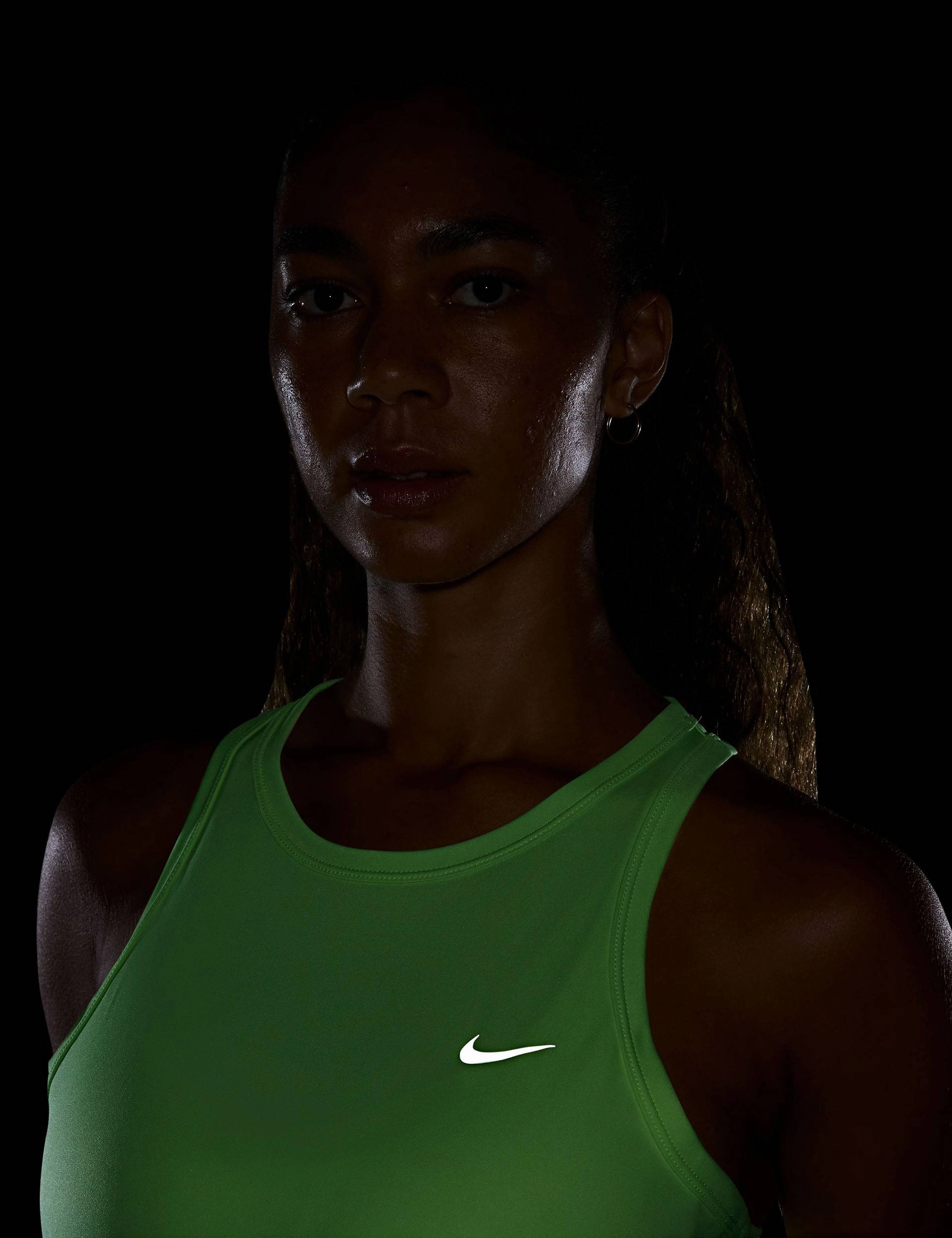 Tempo Dri-FIT Running Tank Top - Barely Volt/Reflective Silver
