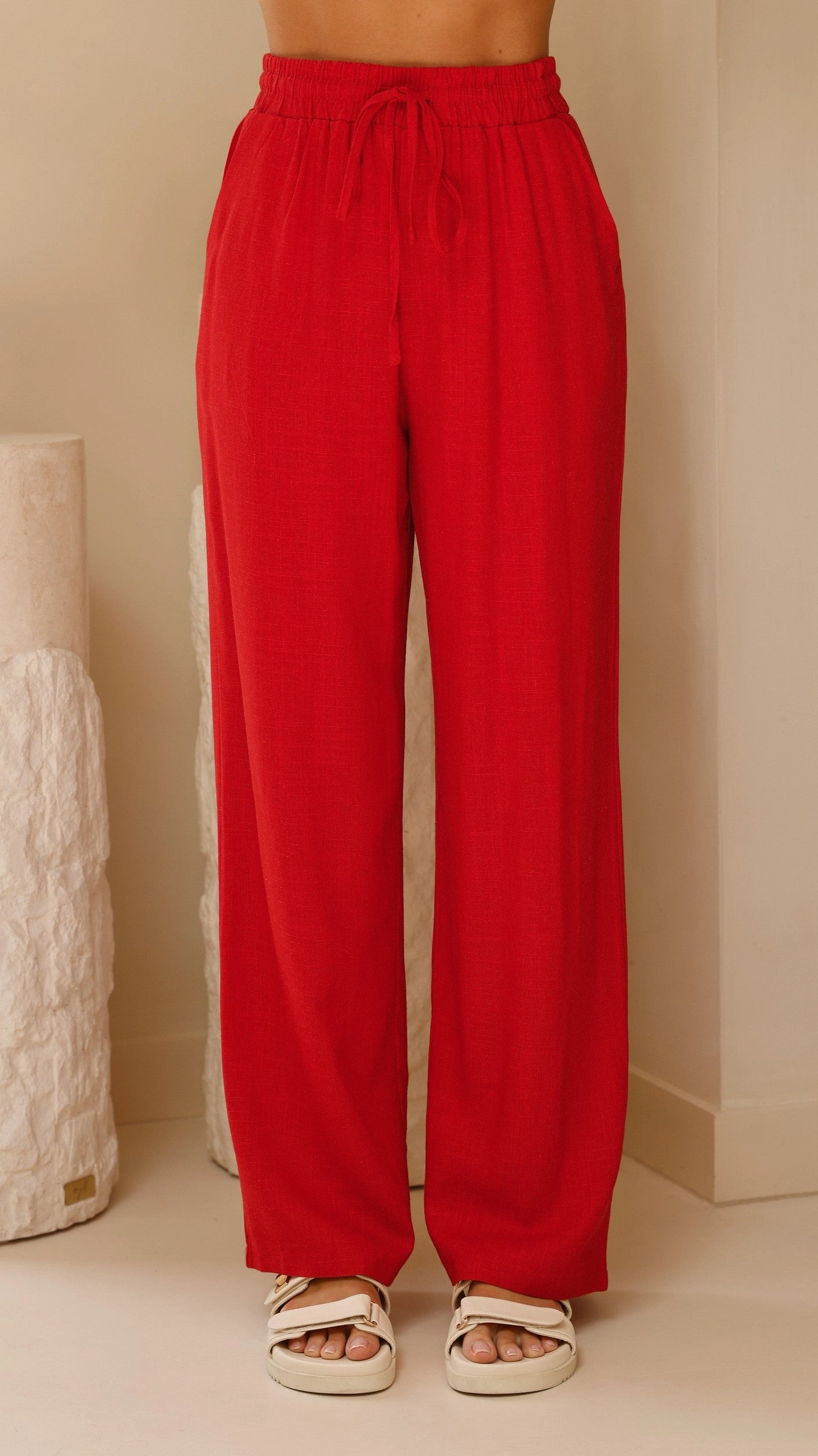 Valene Pants - Red