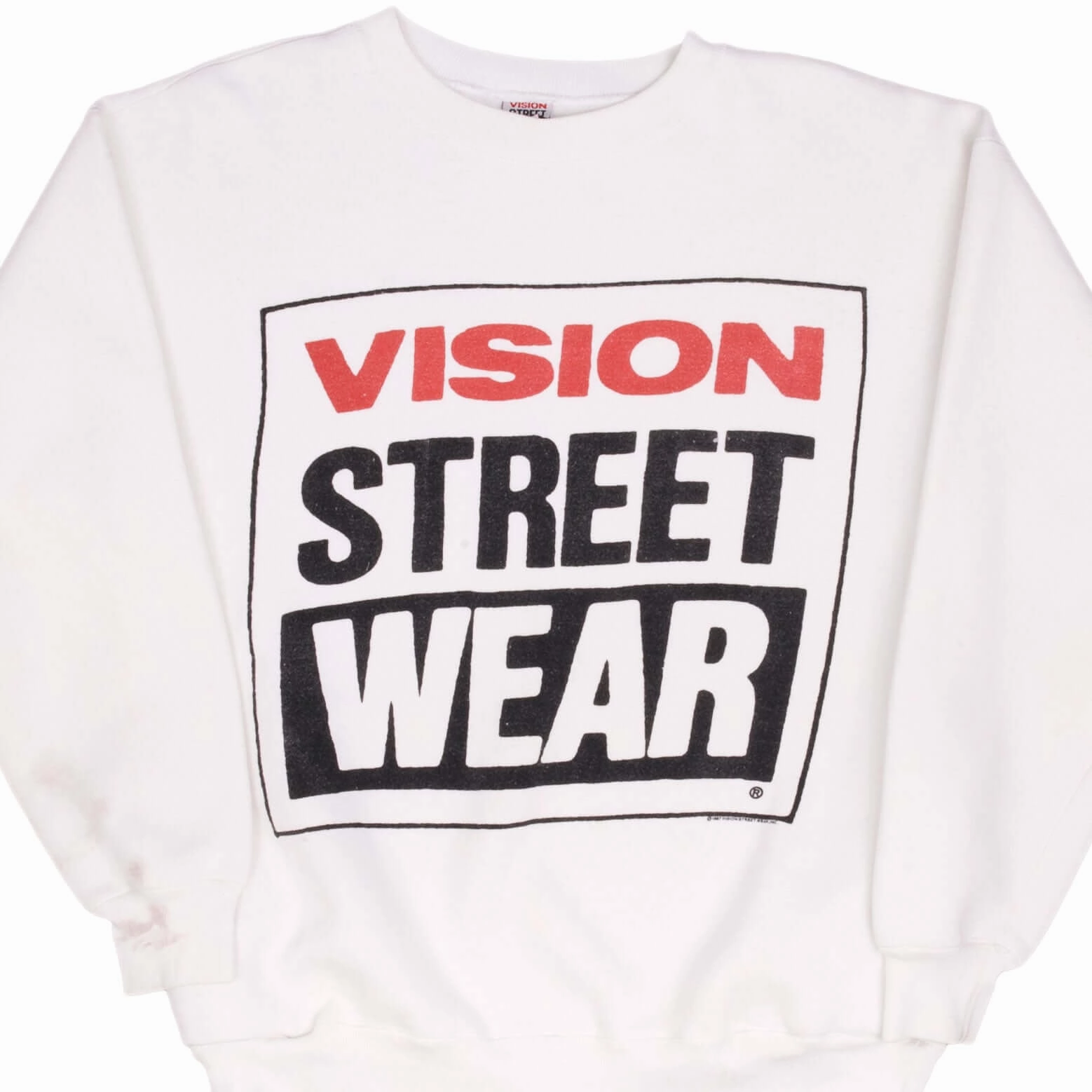 VINTAGE VISION STREETWEAR SKATE 1987 SWEATSHIRT SIZE LARGE
