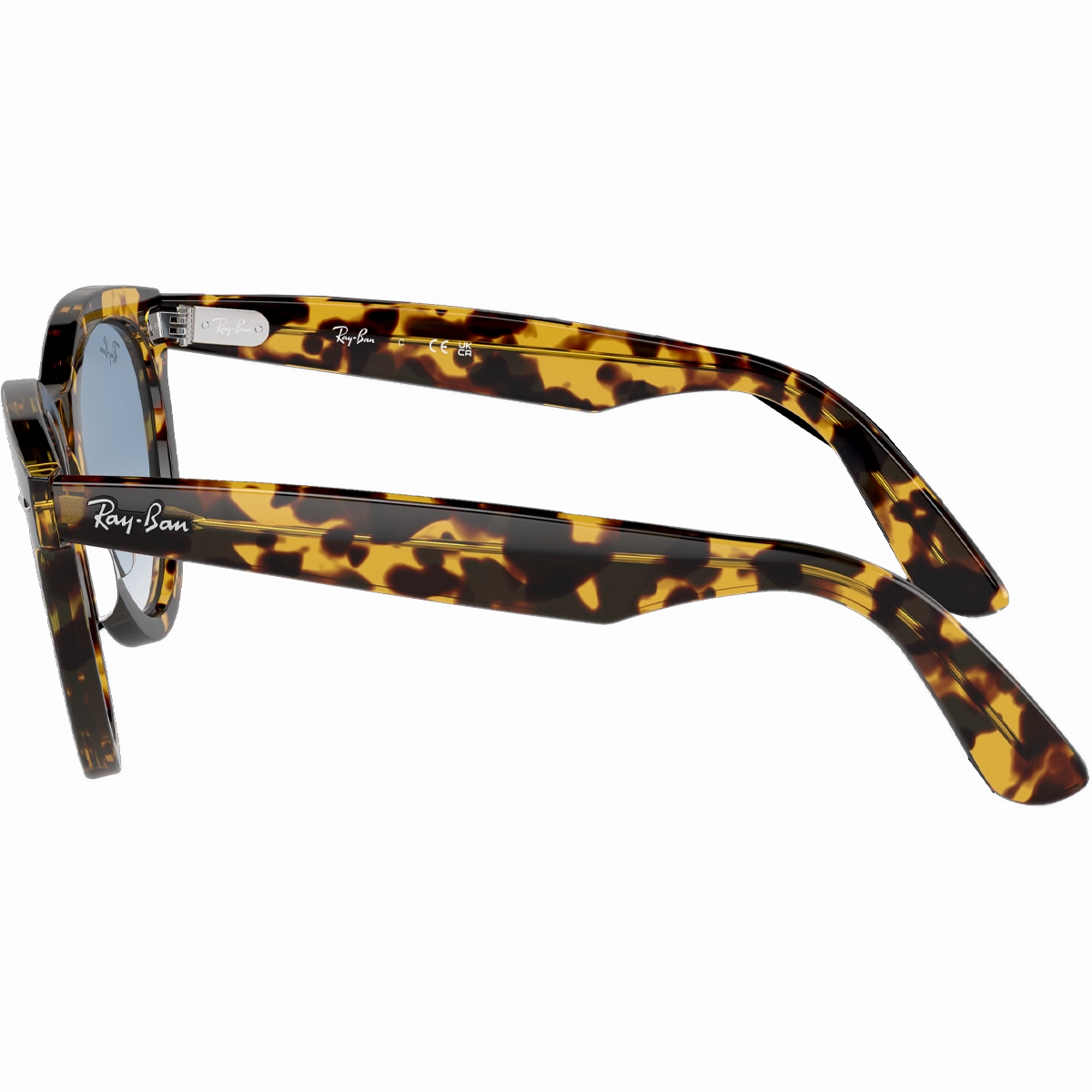 Wayfarer Way - Polished Yellow Havana/Clear & Blue