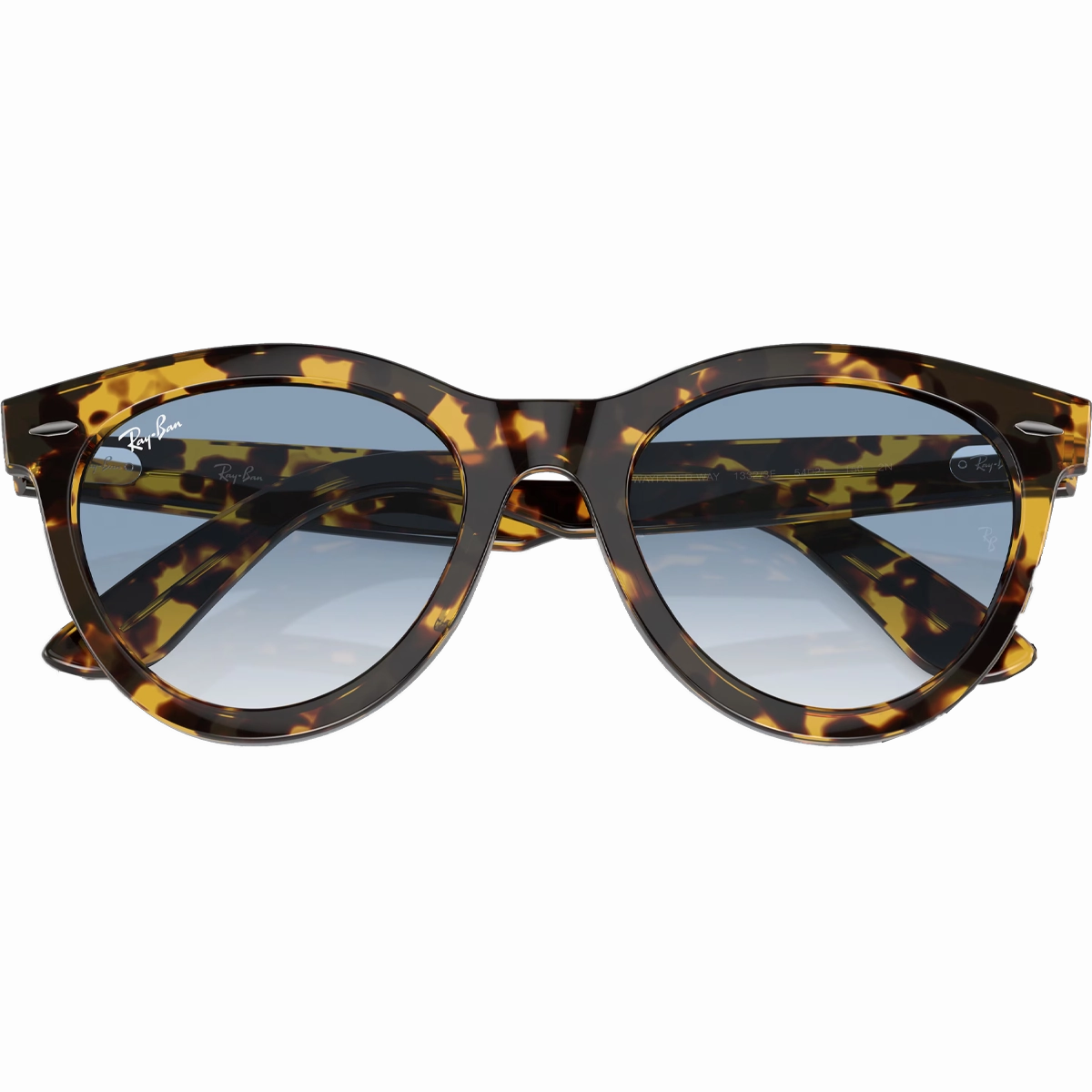 Wayfarer Way - Polished Yellow Havana/Clear & Blue