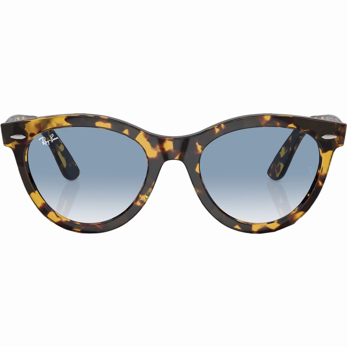 Wayfarer Way - Polished Yellow Havana/Clear & Blue