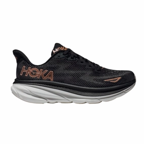Women's Clifton 9 - Black/Rose Gold (B Width)