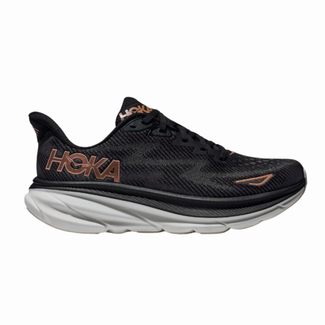 Women's Clifton 9 - Black/Rose Gold (D Width)
