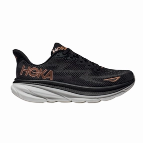 Women's Clifton 9 - Black/Rose Gold (D Width)