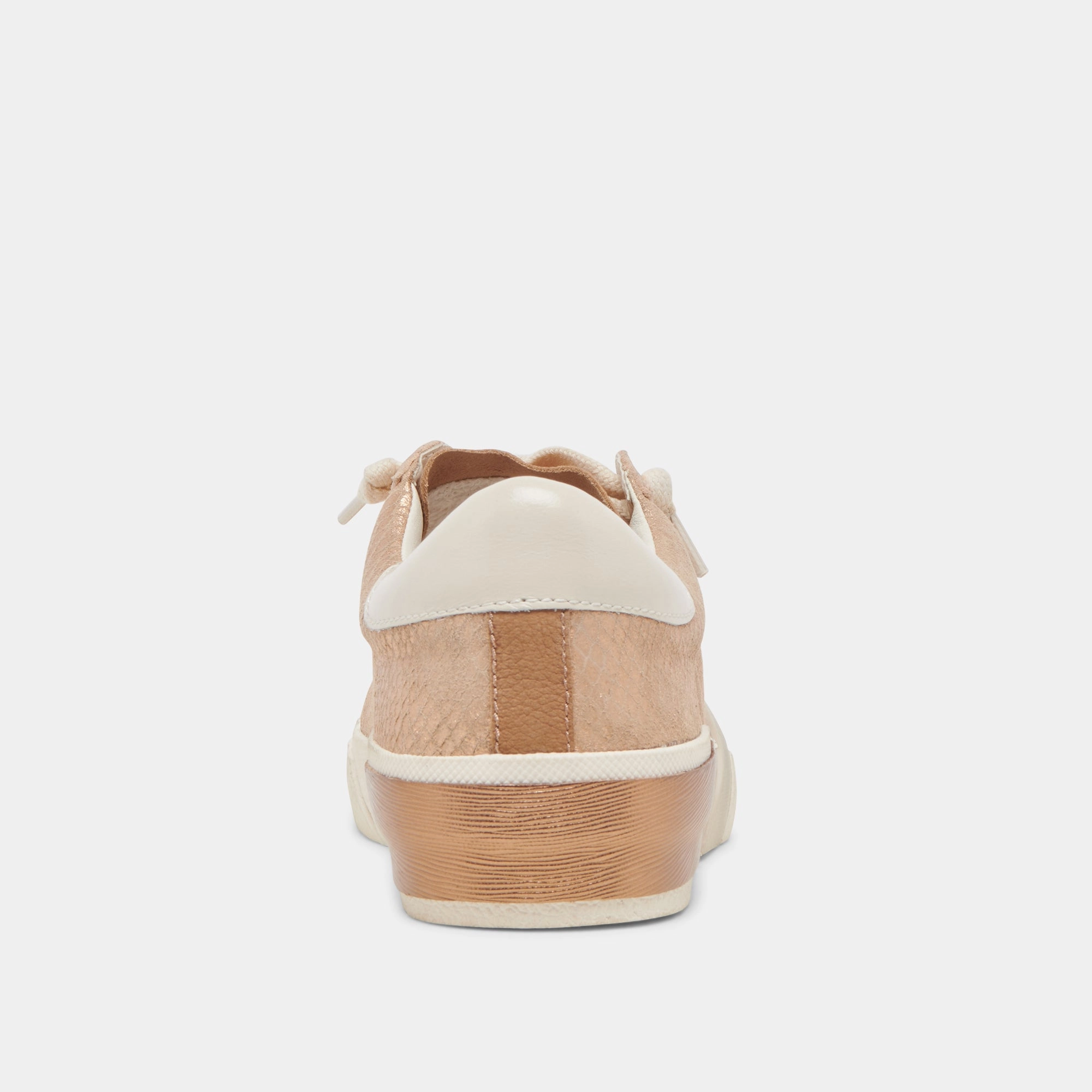 ZINA SNEAKERS BRONZE EMBOSSED LEATHER